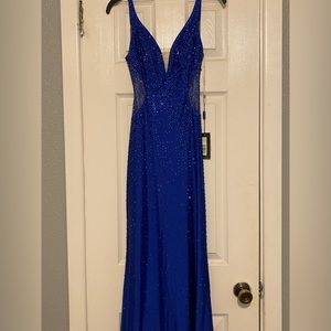 NWT; Formal Prom/Homecoming/Pagent Dress, Faviana, Royal Blue, Size00
